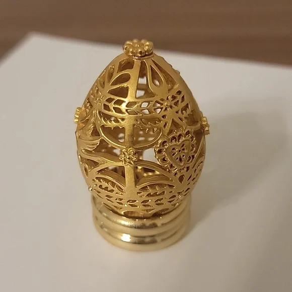1988 Franklin Mint Golden Filigree Easter Egg - Picture 5 of 9